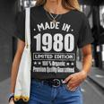 Limited Edition 1980 Birthday 1980 Geboren Jahrgang 1980 T-Shirt Geschenke für Sie