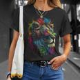 Lion Sunglasses Headphones Party Lion Lovers Lion T-Shirt Geschenke für Sie