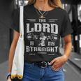 The Lord Is My Strength Faith Gym Workout Motivation Small T-Shirt Gifts for Her