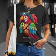 Loro Pirata Divertido Loroestido Como Pirata Camiseta unisex Regalos para ella