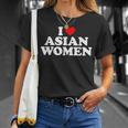 I Love Asian Women's T-Shirt Geschenke für Sie