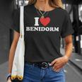 I Love Beni I Heart Ciudad De Benidorm España Benidorm Camiseta unisex Regalos para ella