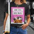 Love Cats Hate S Against Right Lives Matter T-Shirt Geschenke für Sie