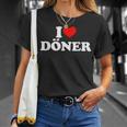 I Love Doner With I Love Doner Motif T-Shirt Geschenke für Sie