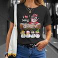 I Love Being Grandma Snowman Christmas Xmas Family Matching T-Shirt Gifts for Her