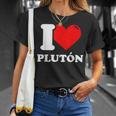 I Love Plutón Camiseta unisex Regalos para ella