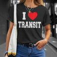 I Love Transit T-Shirt Geschenke für Sie