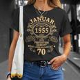 Man January 1955 70 Years intage 70Th Birthday T-Shirt Geschenke für Sie