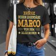 Marco With First Name Slogan T-Shirt Geschenke für Sie