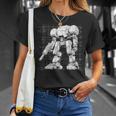 Mech Warrior Sketch Shirt Mighty Tech Robot Fighter Premium T-Shirt Gifts for Her