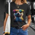 Meerkat With Sunglasses Colourful Popart Cute Meerkat T-Shirt Geschenke für Sie