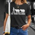 Meine Follower Sheep Saying Shepherd Farmer Woman T-Shirt Geschenke für Sie