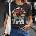 Mir Reichts Ich Geh Reitenintage Retro Rider S T-Shirt Geschenke für Sie