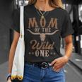 Mom Of The Wild One Cowboy Western Rodeo Party Matching T-Shirt Gifts for Her