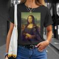 Mona Lisa Leonardo Dainci Historia Del Arte Arte Renacimiento Camiseta unisex Regalos para ella