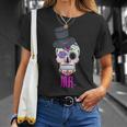 Mr Sugar Intage Avec Tête De Mort Dia De Los Muertos T-Shirt Cadeaux pour elle