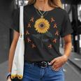 Multiple Sclerosis Awareness Sunflower Ms Warrior Support Camiseta unisex Regalos para ella