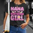 Nana Of The Birthday Girl Pig Family Party Decorations T-Shirt Gifts for Her