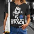 Nasa Logo I Need My Space With Astronaut T-Shirt Geschenke für Sie