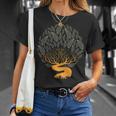 Night Fall Tree Leaves Skeleton Plant Nature Lover T-Shirt Gifts for Her