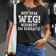 Norbert Saying Aus Dem Weg First Name Norbert T-Shirt Geschenke für Sie