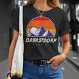 Oberstdorf Bayern Germany Retro 80S Ski Holidays T-Shirt Geschenke für Sie