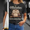 Official Snoring Pyjamas Owl Sleep T-Shirt Geschenke für Sie