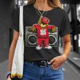 Oso Hip Hop Aniversario Graffiti Boombox De Hip Hop Camiseta unisex Regalos para ella