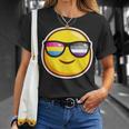 Panromantic Asexual PrideShirt Sunglasses Emoticon T-Shirt Gifts for Her