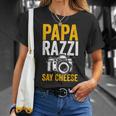 Paparazzi Say Cheese Photographer Photography Camera T-Shirt Geschenke für Sie