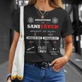 Paramedic Instructions Emergency Paramedic Checklist Sani T-Shirt Geschenke für Sie