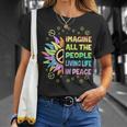 Peace Sign Sunflower Hippie Love 60's 70's Retro Tie Dye T-Shirt Gifts for Her