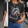 Perro Cairn Terrier Camiseta unisex Regalos para ella