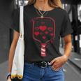 Pickleball Paddle Heart Valentines Day Racquetball Women T-Shirt Gifts for Her