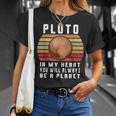 Plutón Camisa Broma Nunca Olvidar 1930-2016 Plutón Planeta Plutón Camiseta unisex Regalos para ella