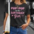 Pop-Pop Of The Birthday Pink Girl Matching Family T-Shirt Gifts for Her