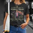 President Donald Trump Inauguration Day 2025 American Flag T-Shirt Gifts for Her
