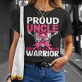 Proud Uncle Warrior Breast Cancer Awareness T-Shirt Gifts for Her