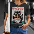 Ramen Cat Retro – Japanese Noodles Anime Kawaii Black Cat T-Shirt Gifts for Her