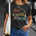 Reel Cool Mom Mama Mommy Fishing Fathers Day Vintage Tees T-Shirt Gifts for Her