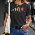 Regalo Para Jugadores De Hockey Sobre Hielo Evolución Retro Camiseta unisex Regalos para ella
