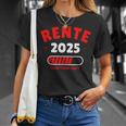 Rente 2025 Der Countdown Lauft Das Lustige Rentner T-Shirt Geschenke für Sie