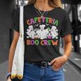 Retro Cafeteria Boo Crew Cafeteria Worker Halloween Costumes T-Shirt Gifts for Her