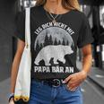 Retro Father Baby Son Daughter Bear Dad Father's Day Father T-Shirt Geschenke für Sie