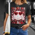 Retro Groovy Valentines Day Girl Valentine Vibes T-Shirt Gifts for Her