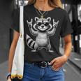 Retro Raccoon Rock Music Children Raccoon T-Shirt Geschenke für Sie