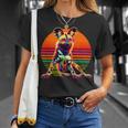 Retro Sunset Sunglasses African Wild Dog Painted Dog T-Shirt Gifts for Her