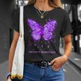 Ruban De Sensibilisation Pour Motif Papillon T-Shirt Cadeaux pour elle