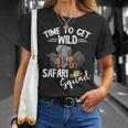 Safari Tour Guide Safari Animals Time To Get Wild Squad T-Shirt Gifts for Her