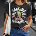 Sagging But Still Gagging Meme Frog Humor Girls T-Shirt Gifts for Her